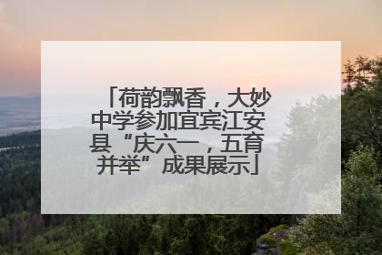 荷韵飘香，大妙中学参加宜宾江安县“庆六一，五育并举”成果展示