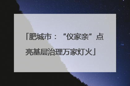 肥城市：“仪家亲”点亮基层治理万家灯火