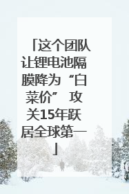 这个团队让锂电池隔膜降为“白菜价” 攻关15年跃居全球第一