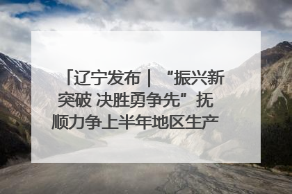 辽宁发布｜“振兴新突破 决胜勇争先”抚顺力争上半年地区生产总值增长7%左右
