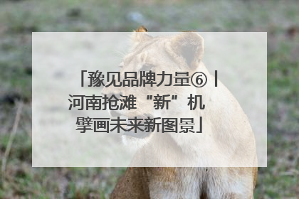 豫见品牌力量⑥丨河南抢滩“新”机 擘画未来新图景