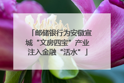 邮储银行为安徽宣城“文房四宝”产业注入金融“活水”