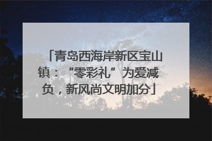 青岛西海岸新区宝山镇：“零彩礼”为爱减负，新风尚文明加分