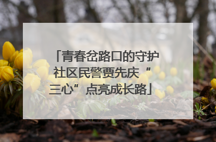 青春岔路口的守护 社区民警贾先庆“三心”点亮成长路