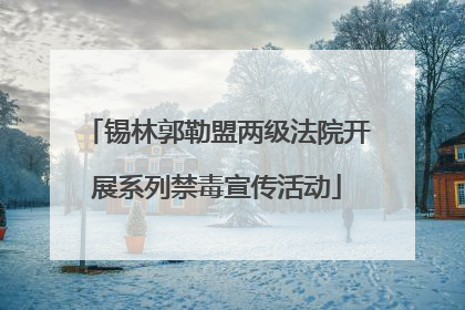 锡林郭勒盟两级法院开展系列禁毒宣传活动