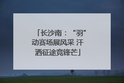 长沙南：“羽”动赛场展风采 汗洒征途竞锋芒
