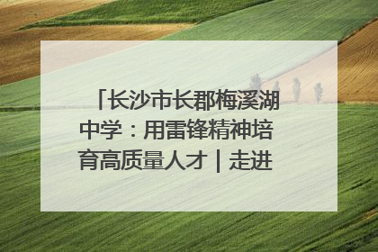 长沙市长郡梅溪湖中学：用雷锋精神培育高质量人才｜走进新时代“雷锋传人 长沙榜样”