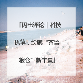 闪电评论｜科技执笔，绘就“齐鲁粮仓”新丰景