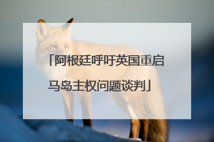 阿根廷呼吁英国重启马岛主权问题谈判