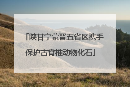 陕甘宁蒙晋五省区携手保护古脊椎动物化石