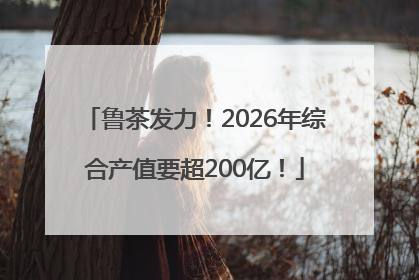 鲁茶发力！2026年综合产值要超200亿！