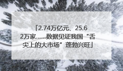 2.74万亿元、25.62万家……数据见证我国“舌尖上的大市场”蓬勃兴旺