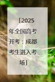 2025年全国高考开考：成都考生进入考场