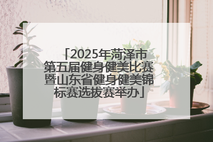2025年菏泽市第五届健身健美比赛暨山东省健身健美锦标赛选拔赛举办