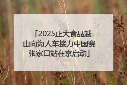 2025正大食品越山向海人车接力中国赛张家口站在京启动