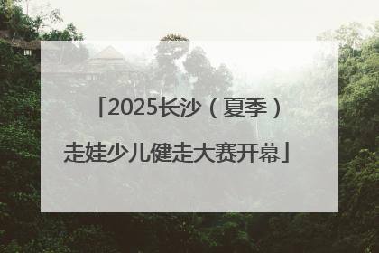 2025长沙（夏季）走娃少儿健走大赛开幕