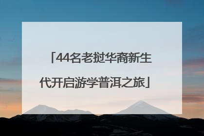 44名老挝华裔新生代开启游学普洱之旅