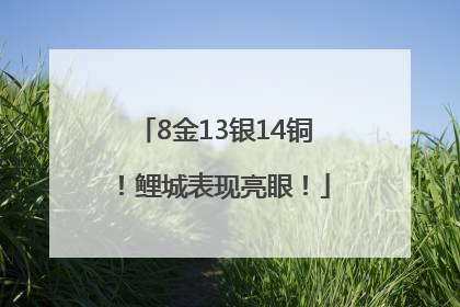 8金13银14铜！鲤城表现亮眼！