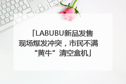 LABUBU新品发售现场爆发冲突，市民不满“黄牛”清空盒机