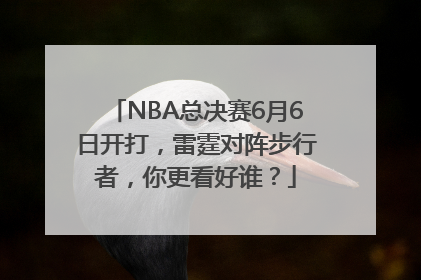 NBA总决赛6月6日开打，雷霆对阵步行者，你更看好谁？