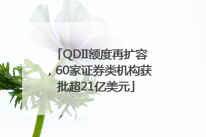 QDII额度再扩容，60家证券类机构获批超21亿美元