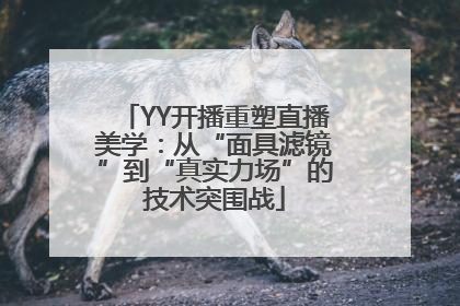 YY开播重塑直播美学：从“面具滤镜”到“真实力场”的技术突围战